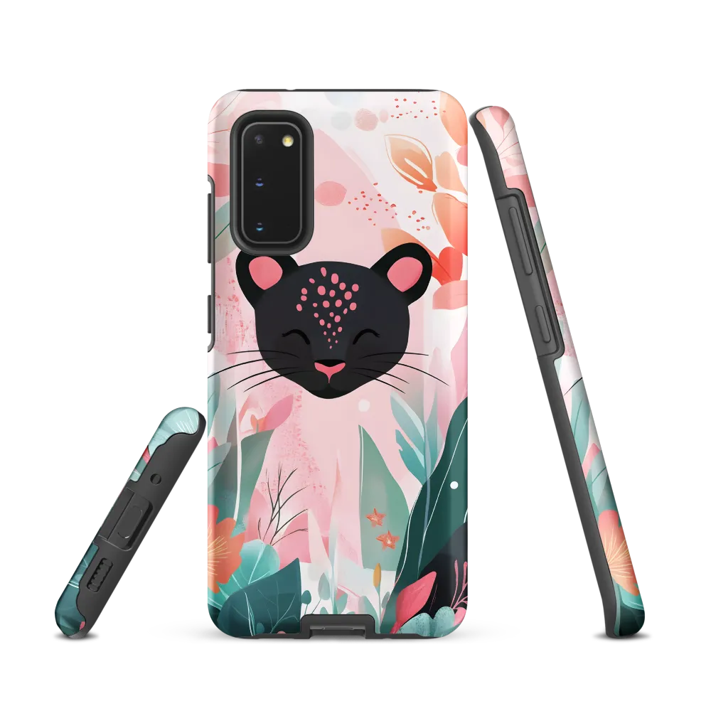 Whimsical Panther in Bloom