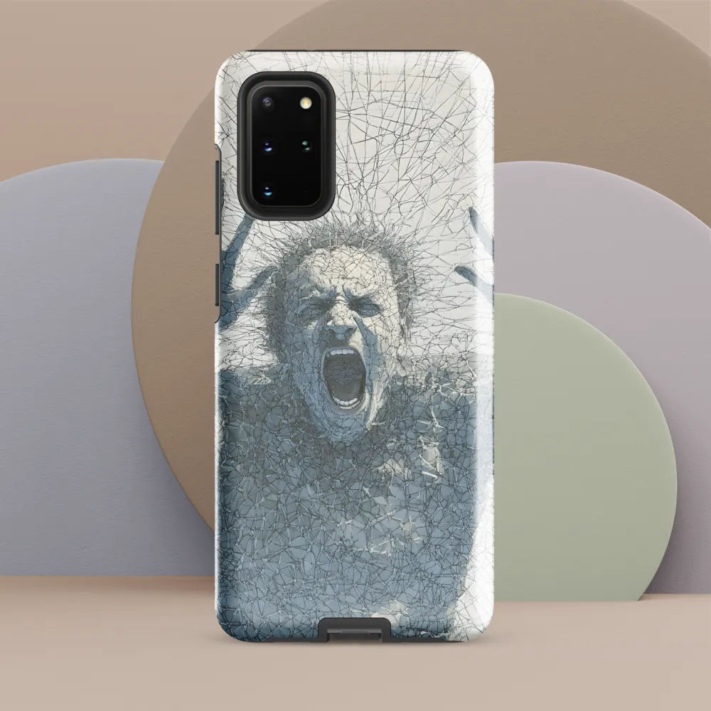 Breaking Free: An Expression of Anguish | Phone Case |  S20 Plus | Tough Case | Glossy