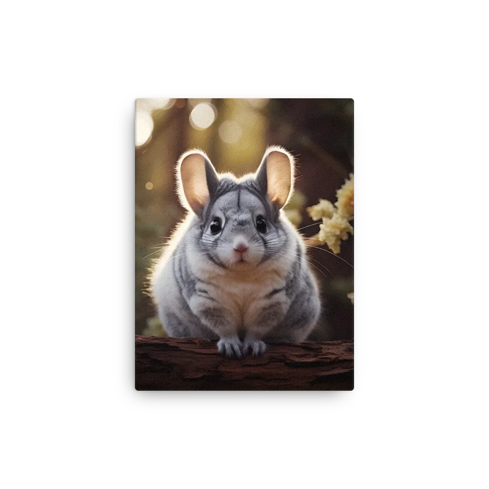 Curious Chinchilla in the Forest
