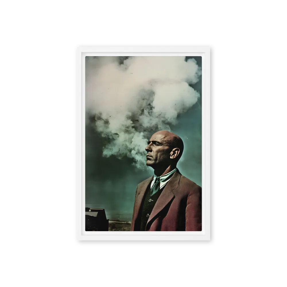 Clouded Thoughts | Canvas with White Frame | 12″×18″