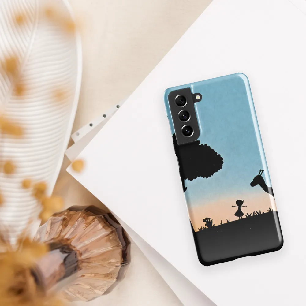 Curiosity in the Silhouette | Phone Case |  S21 | Snap Case | Glossy