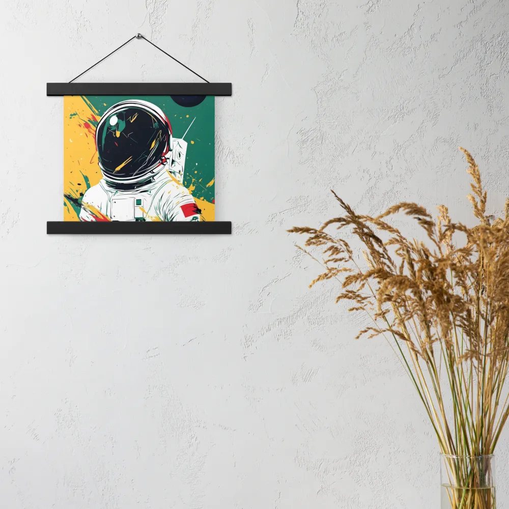 Galactic Explorer: A Modern Odyssey | Poster With Black Wood Hanger | 10″×10″