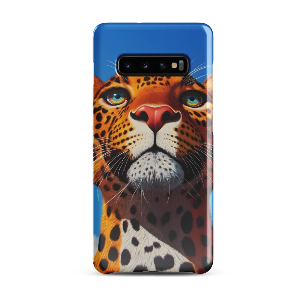 Regal Gaze: The Leopard's Majesty | Phone Case |  S10 Plus | Snap Case | Glossy