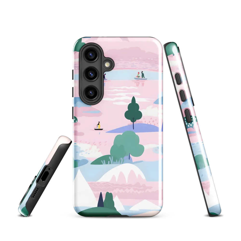 Whimsical Reflections: A Journey Through Landscapes | Phone Case |  S24 | Tough Case | Glossy