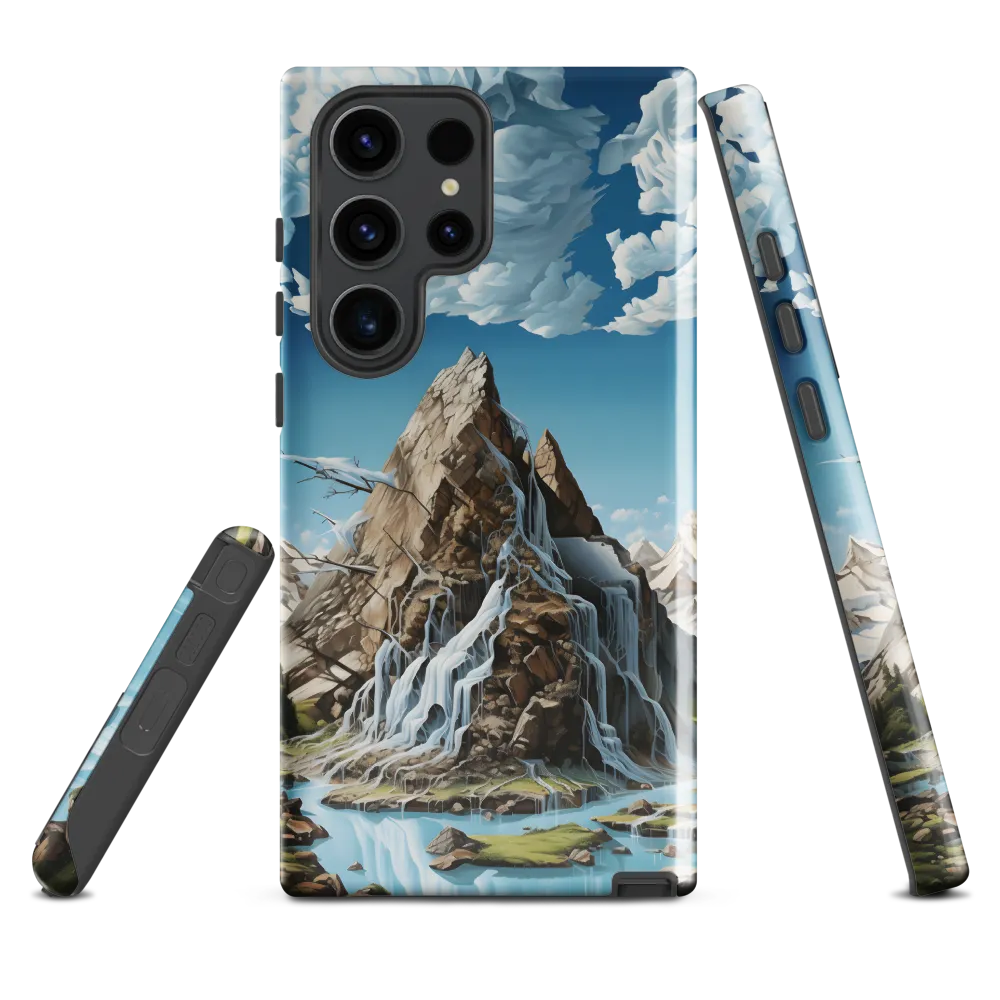 Majestic Cascade: A Mountain Masterpiece