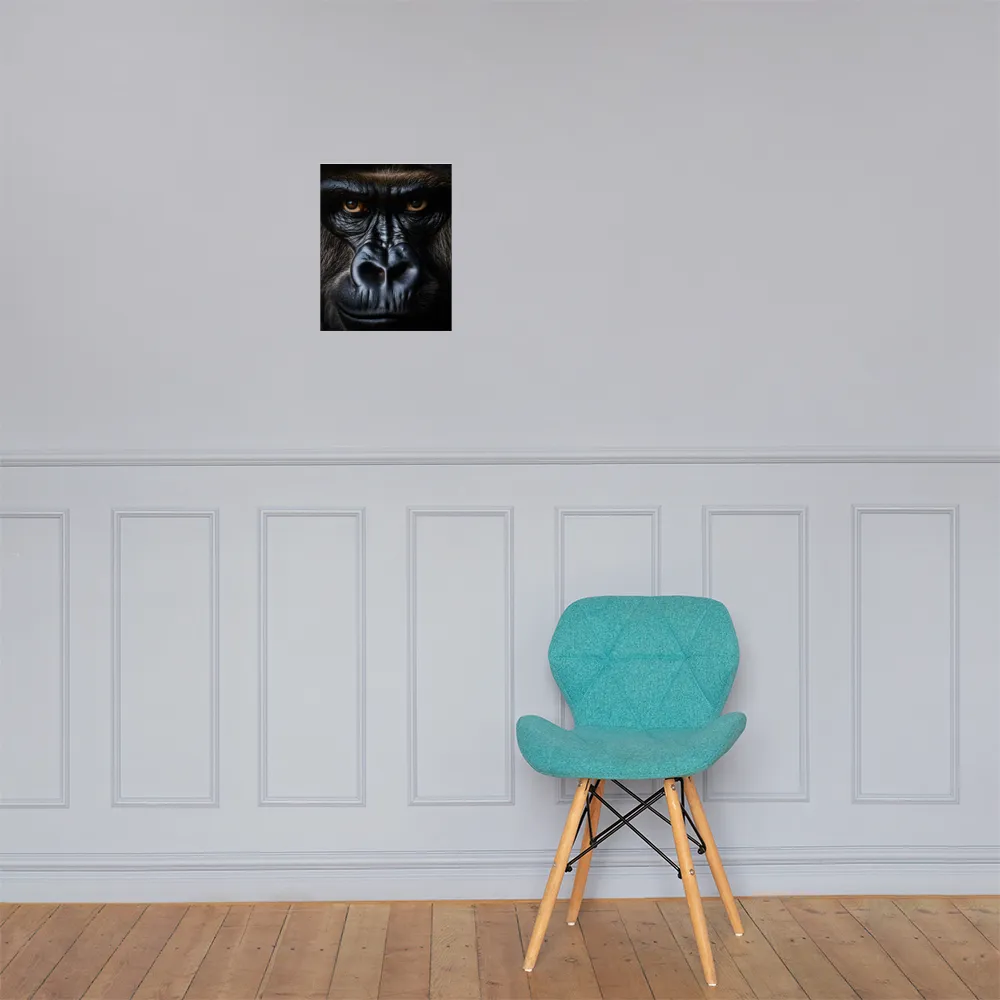 Gaze of the Wild: A Gorilla's Portrait | Poster | 11″×14″