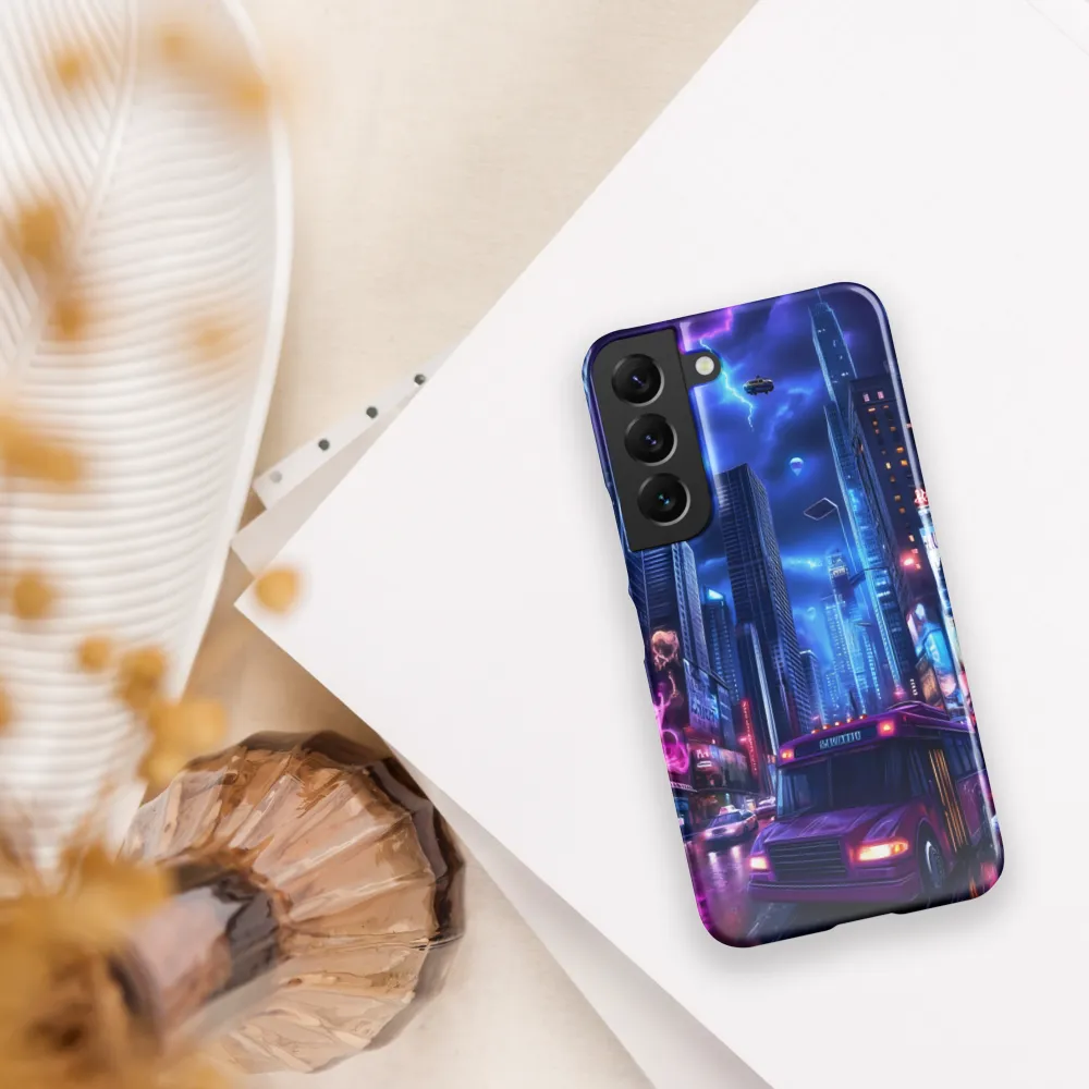 City of Neon Dreams | Phone Case |  S22 | Snap Case | Glossy