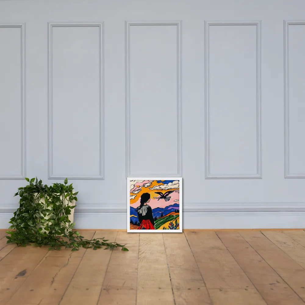 A Journey into Freedom | Poster with White Frame | 14″×14″