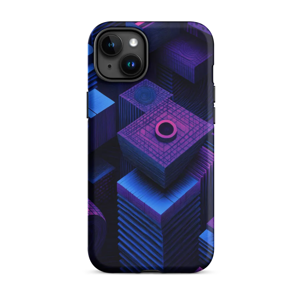 Geometric Dreams in Blue and Purple