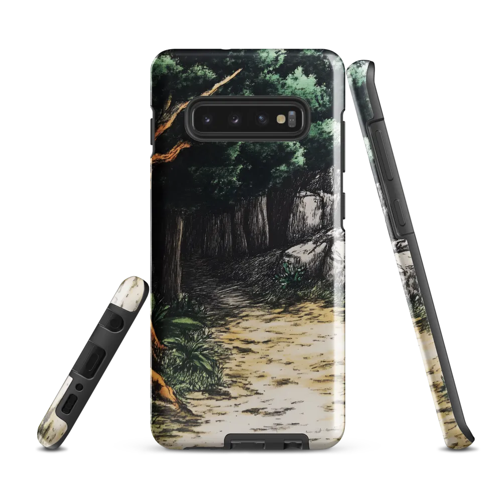 Pathway Through Nature's Embrace | Phone Case |  S10 Plus | Tough Case | Glossy