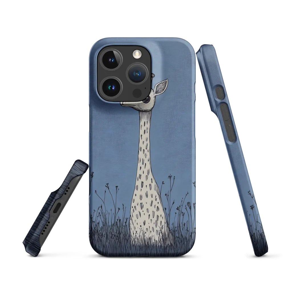 Whimsical Giraffe in Blue