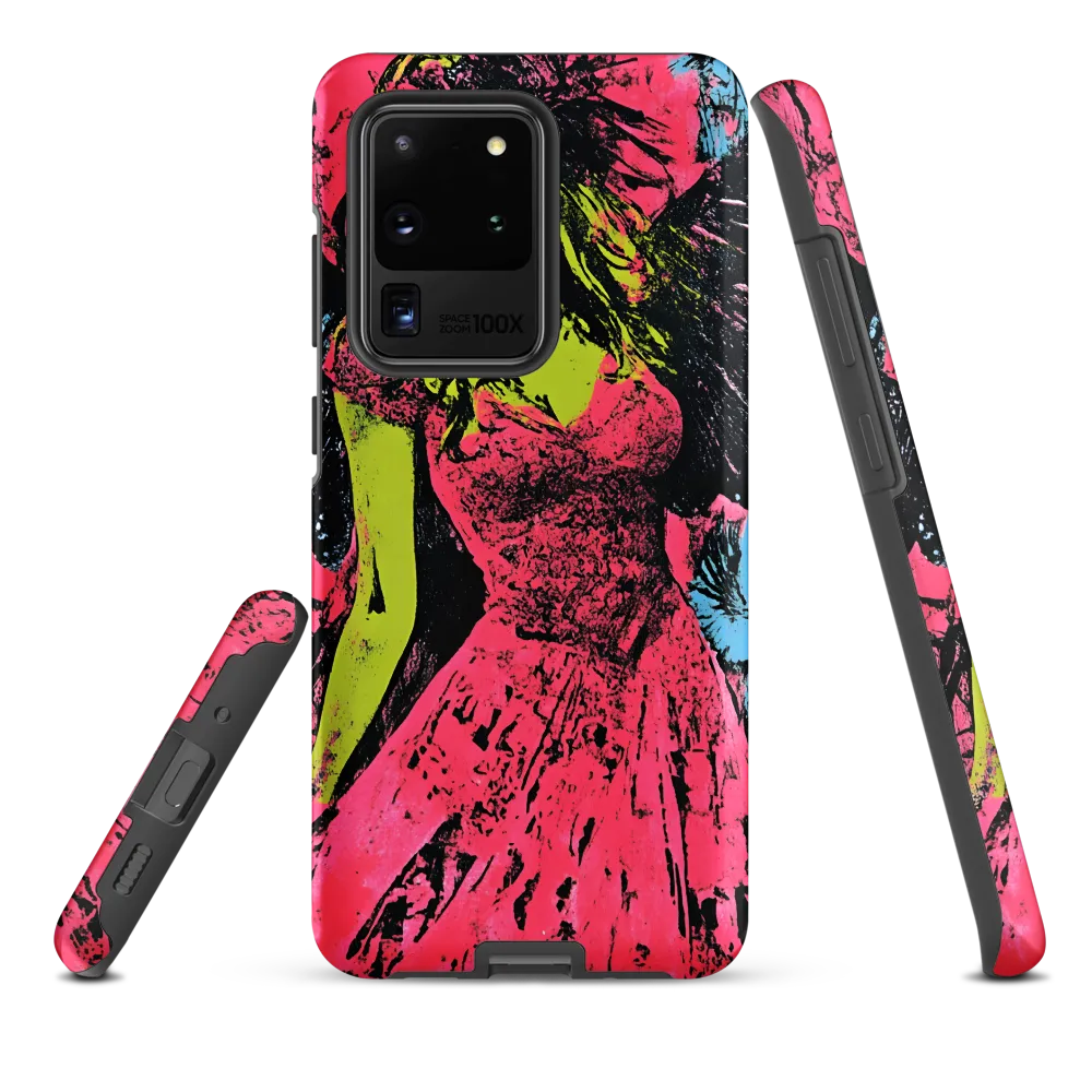 Mystical Angel in Neon Dreams