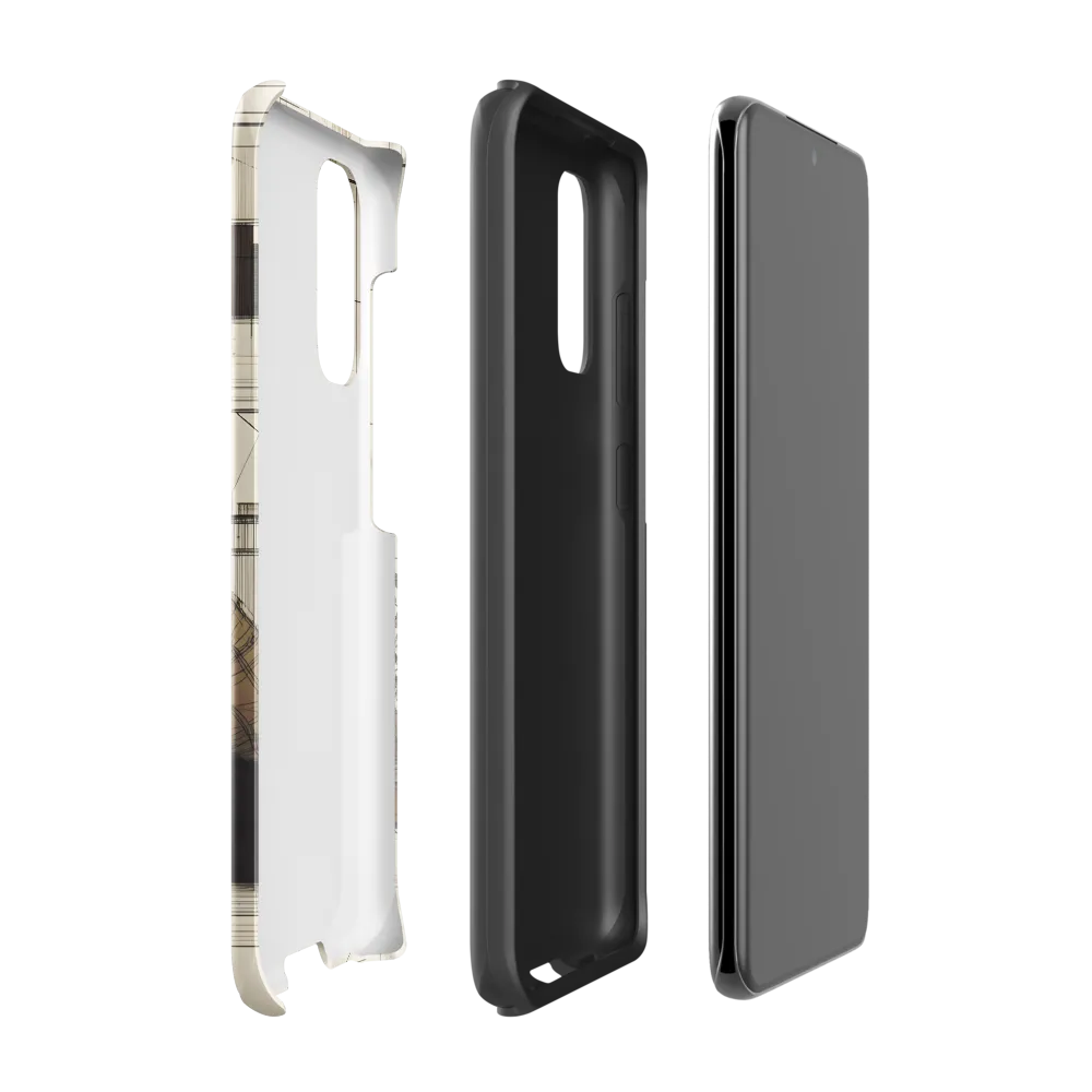 Quiet Reflections in Line | Phone Case |  S20 | Tough Case | Glossy