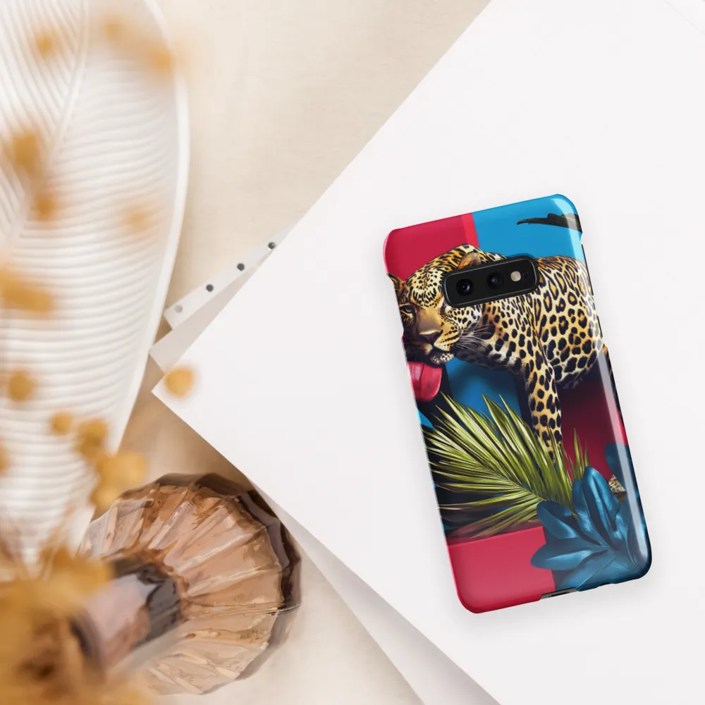 Playful Leopard in Vibrant Paradise