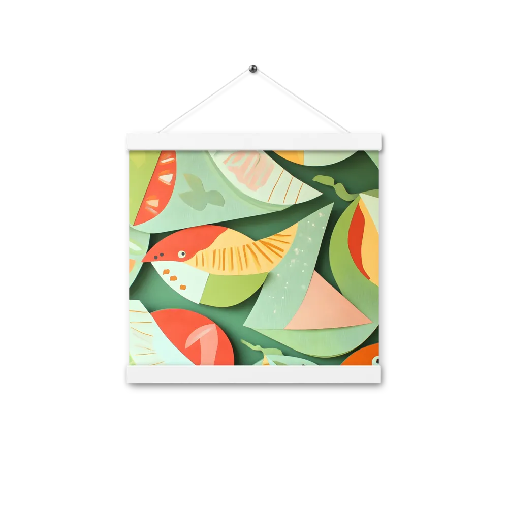 Nature's Palette | Poster With White Wood Hanger | 12″×12″