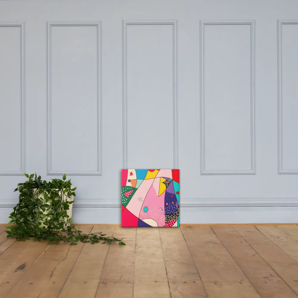 Playful Geometry in Color | Canvas | 16″×16″