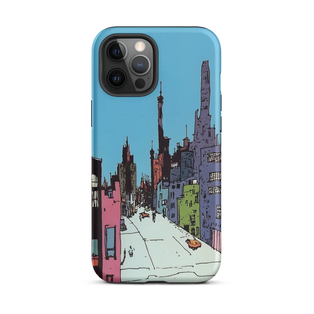Vibrant Cityscape under the Moon