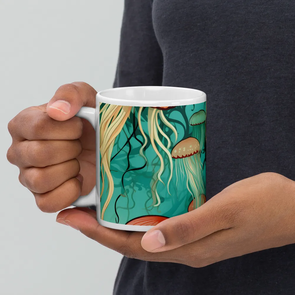 Ethereal Dance of Jellyfish | Mugs | Multiple Sizes & Colors