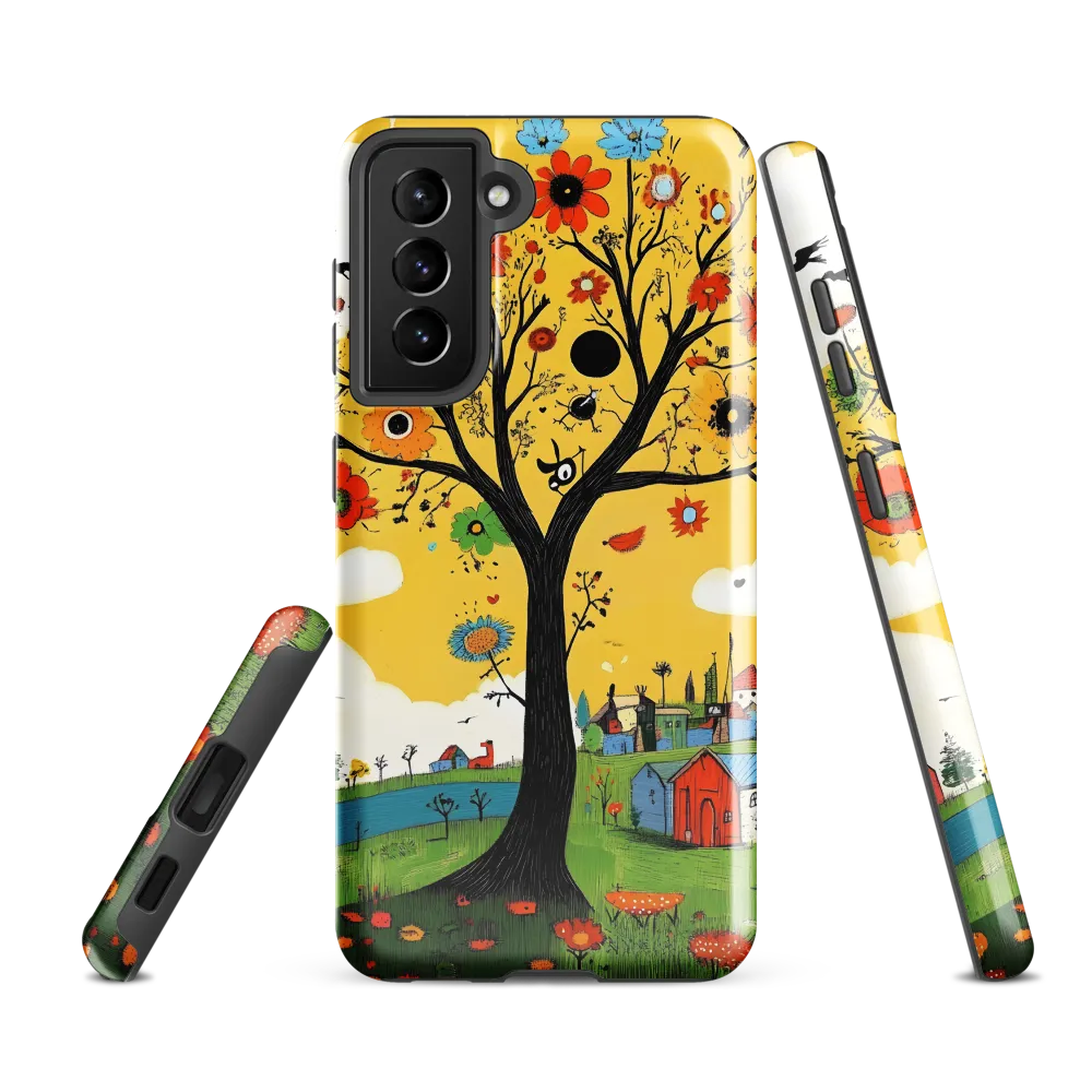Whimsical Blooms of Life | Phone Case |  S21 FE | Tough Case | Glossy