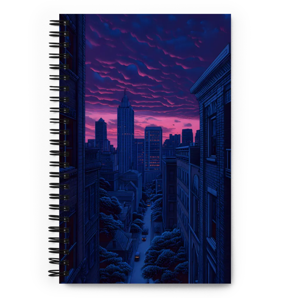 Twilight Over the City | Spiral Notebook