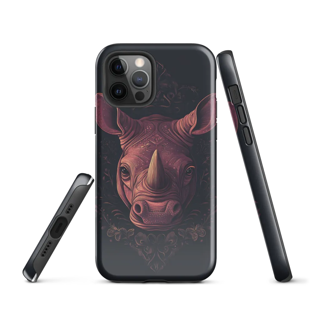 Regal Rhinoceros | Phone Case |  12 Pro | Tough Case | Glossy