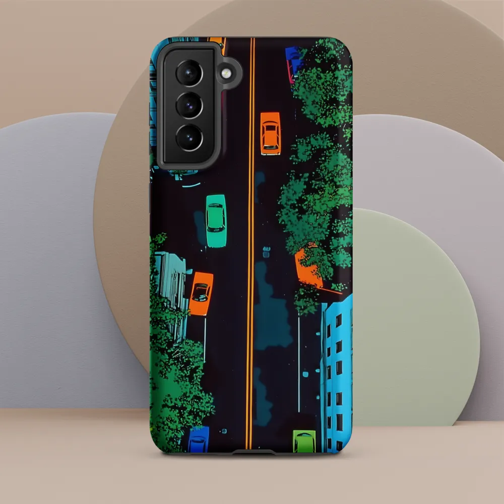 Urban Pulse: A Colorful Intersection