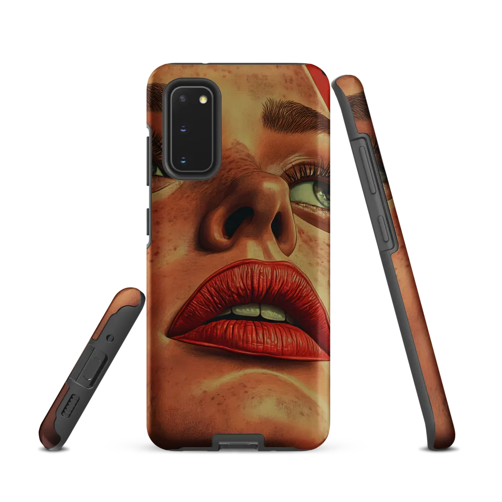 Red Intensity: A Portrait of Elegance