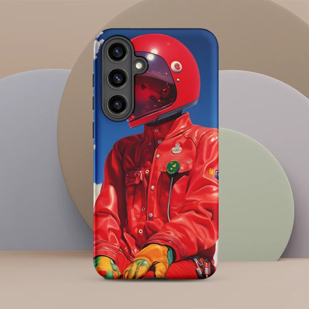 Astronaut in Crimson
