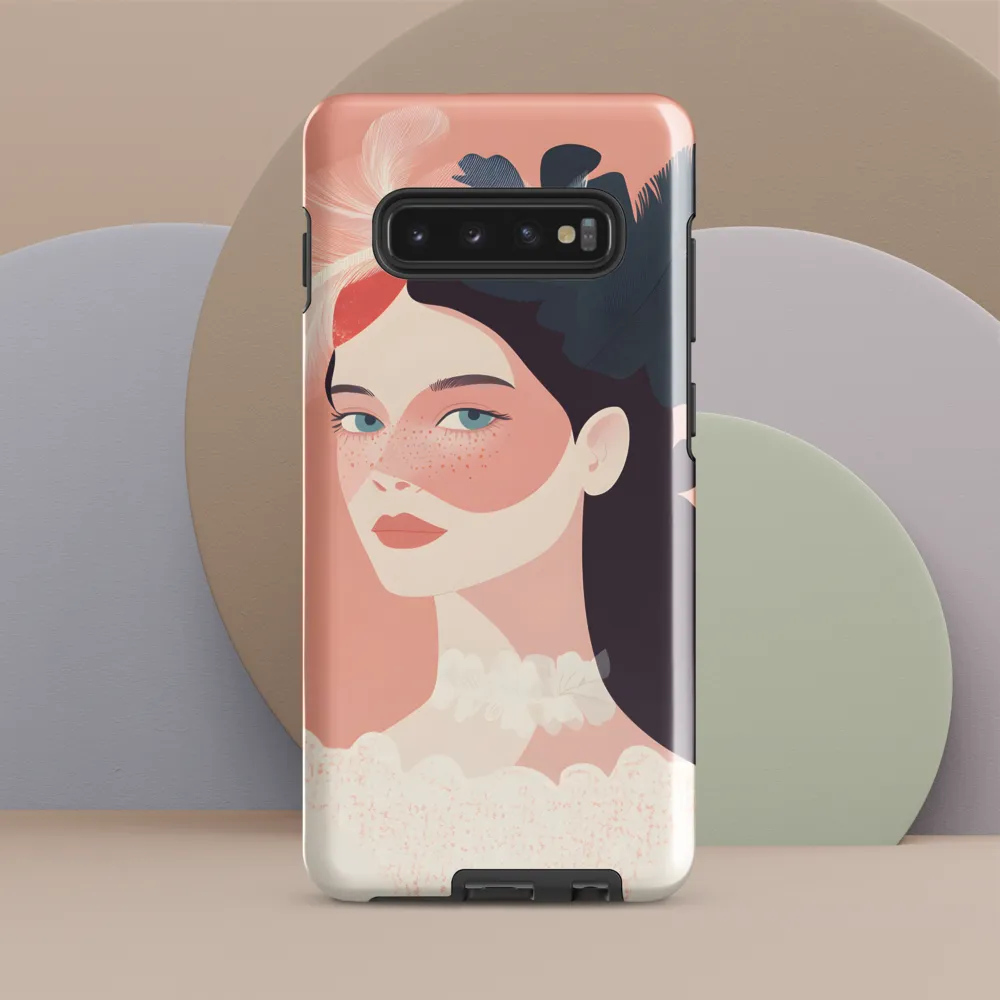 Elegance in Pink | Phone Case |  S10 Plus | Tough Case | Glossy