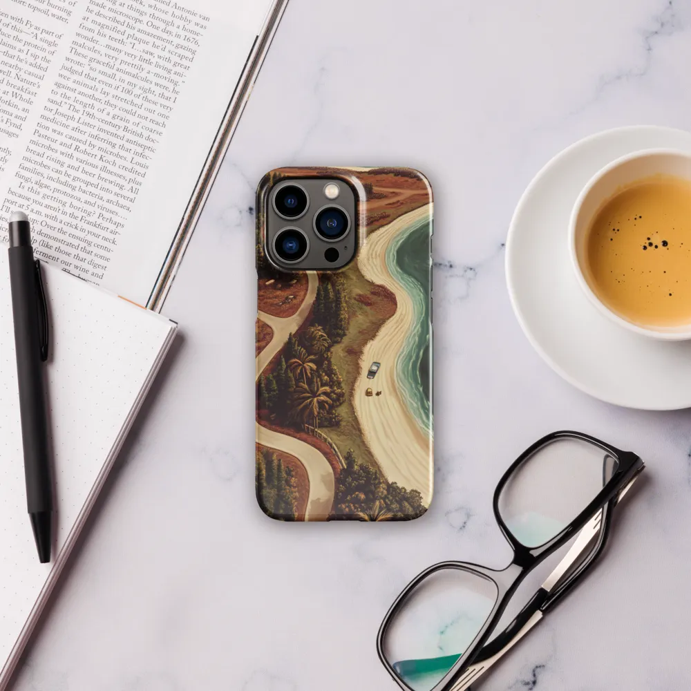 Winding Serenity: A Coastal Journey | Phone Case |  13 Pro | Snap Case | Glossy