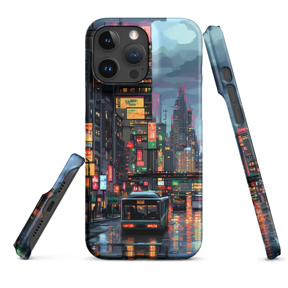 Neon Dreams: A Pixelated Urban Night
