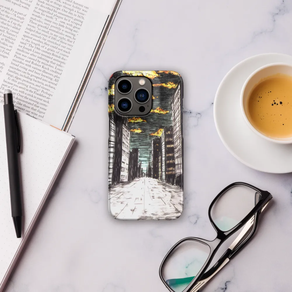 Eclipsed Cityscape | Phone Case |  14 Pro | Snap Case | Matte