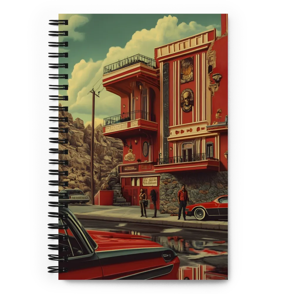 Retro Urban Dreamscape | Spiral Notebook