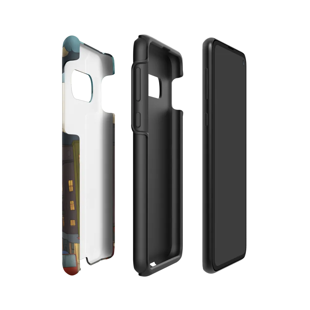 Urban Symphony: A City Awakens at Dusk | Phone Case |  S10e | Tough Case | Matte