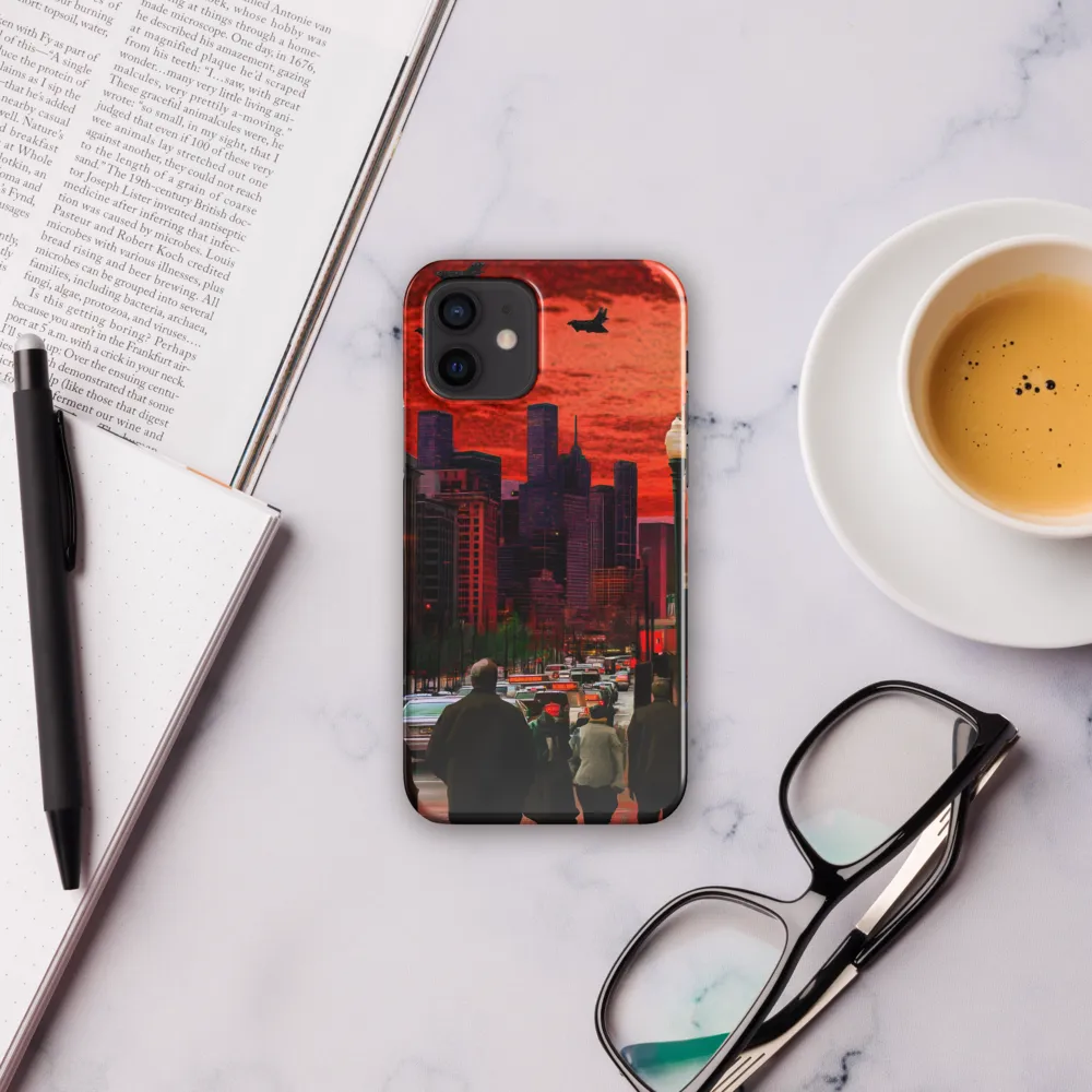 Urban Reverie: Stratospheric Shadows | Phone Case |  12 | Snap Case | Glossy