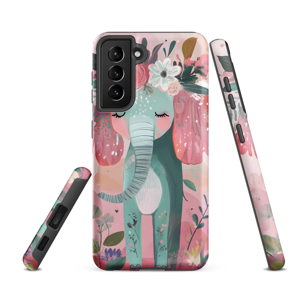 Whimsical Elephant in Bloom