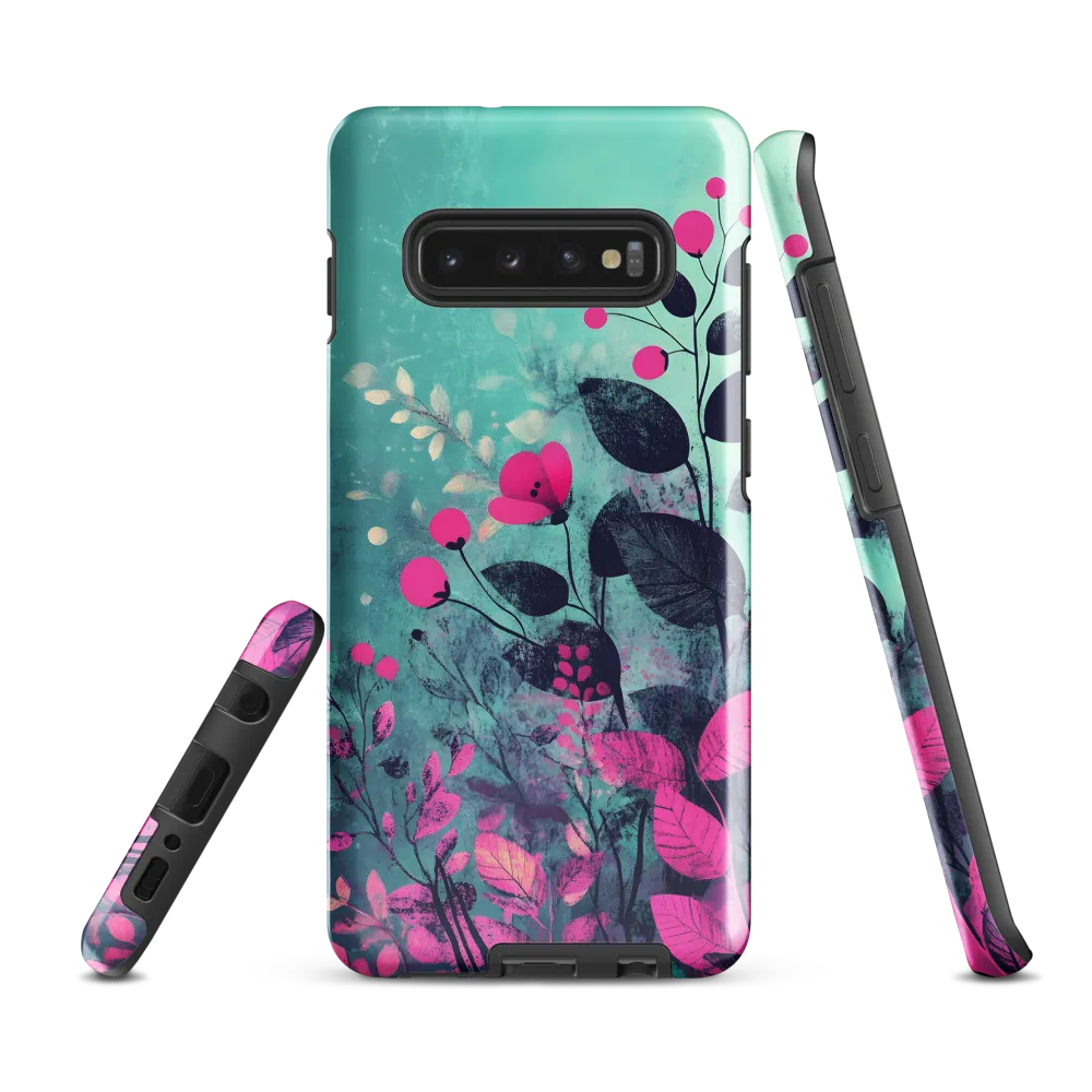 Whimsical Floral Harmony | Phone Case |  S10 Plus | Tough Case | Glossy