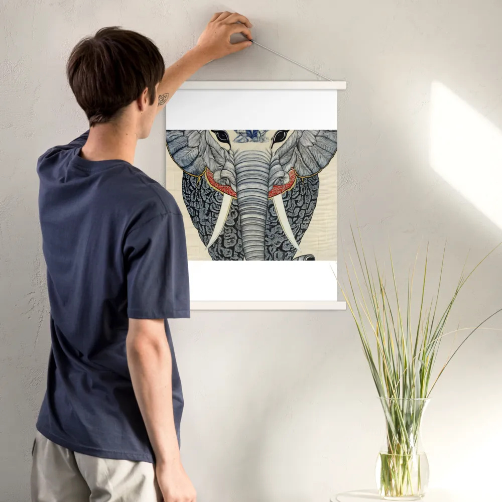 Majesty of the Elephant | Poster With White Wood Hanger | 18″×24″