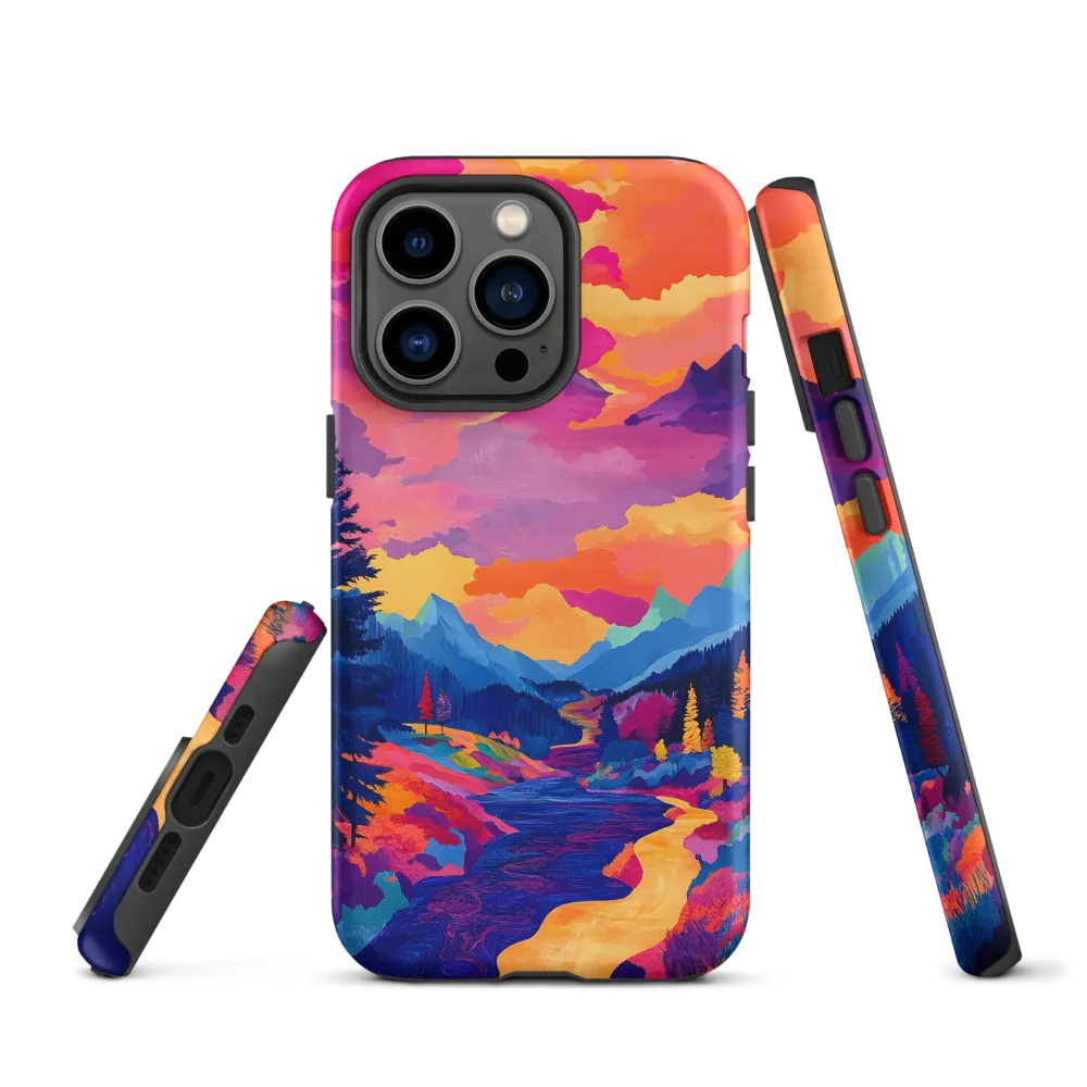 Radiant Serenity: A Surreal Landscape | Phone Case |  13 Pro | Tough Case | Matte