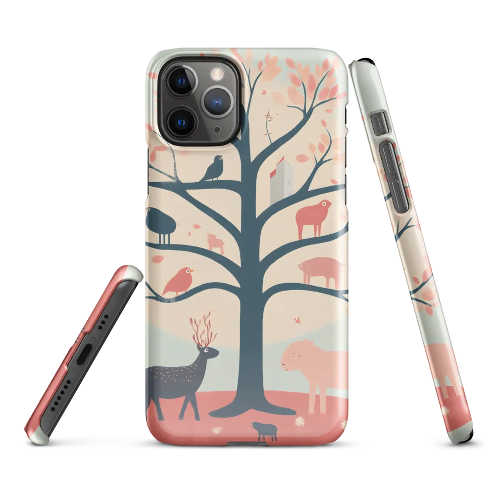 Whimsical Tree with Playful Creatures