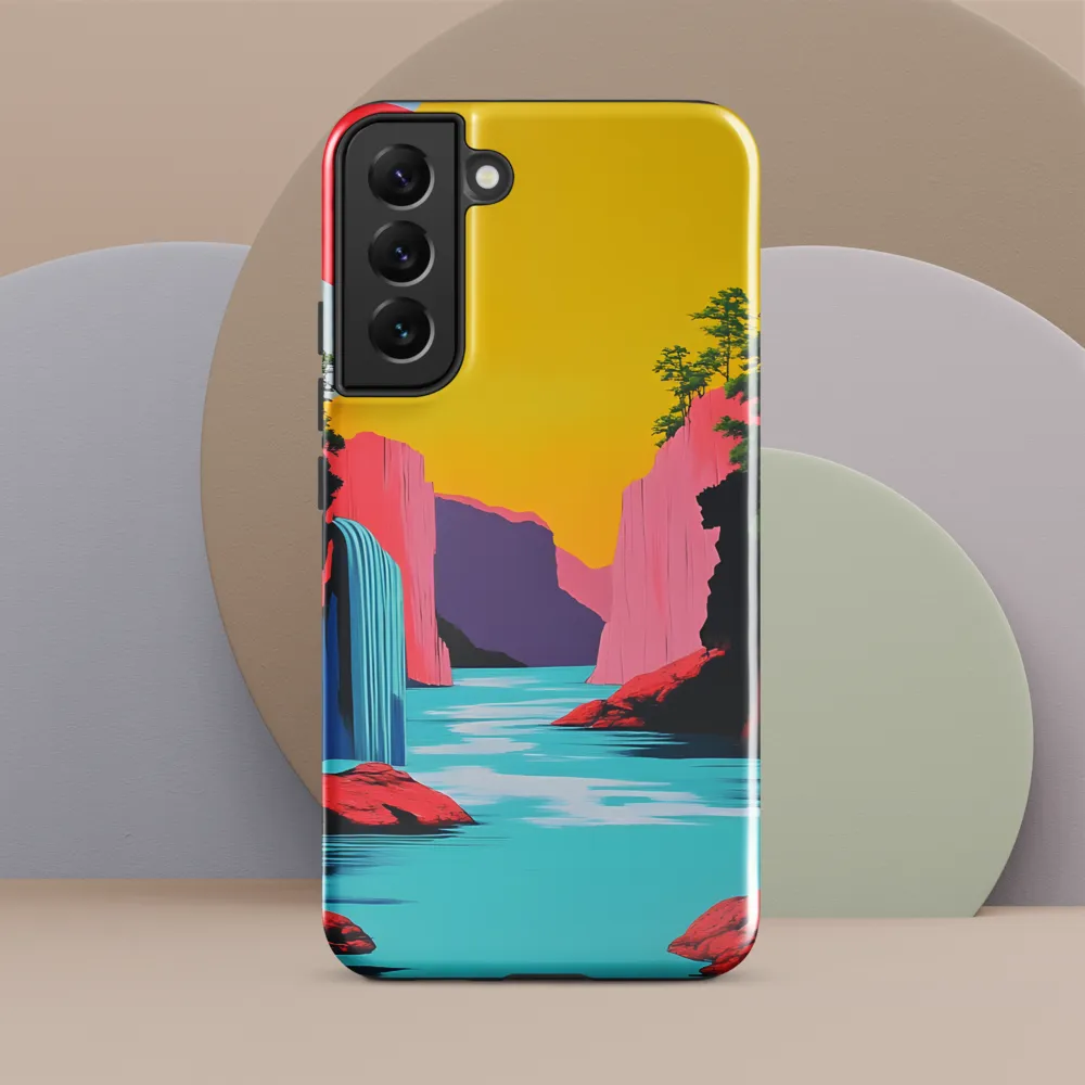 Dreamscape of Pink Cliffs and Turquoise Waters