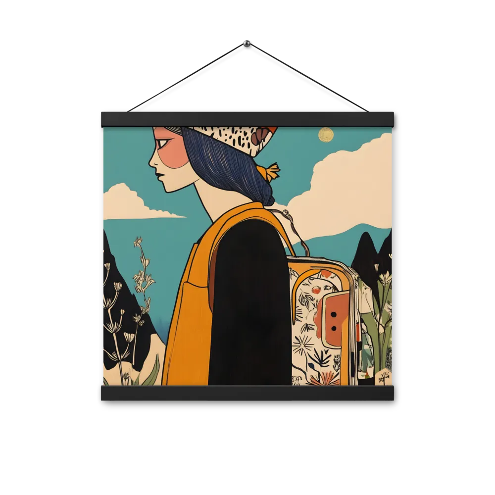 Journey's Serenity | Poster With Black Wood Hanger | 16″×16″
