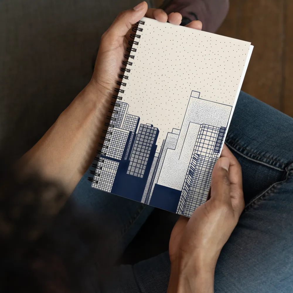 Urban Patterns: A Minimalist Skyline | Spiral Notebook