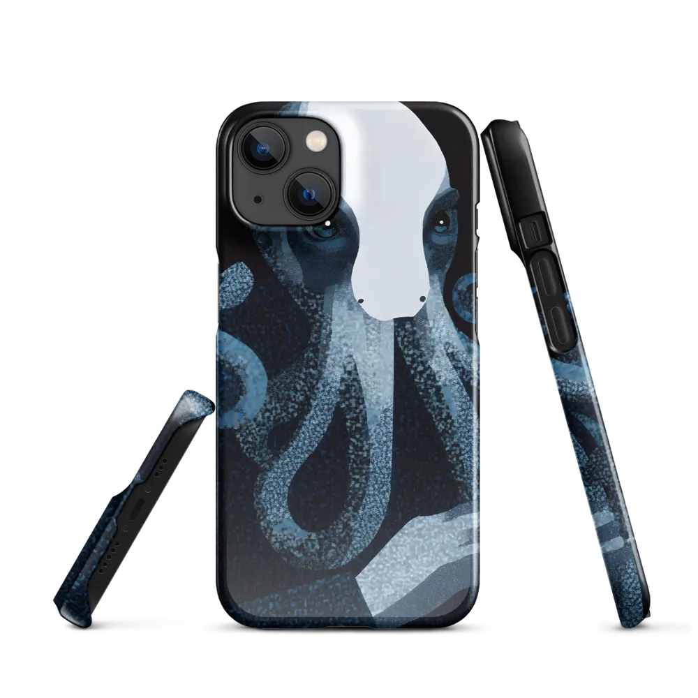 Octopoid Portrait in Blue and White