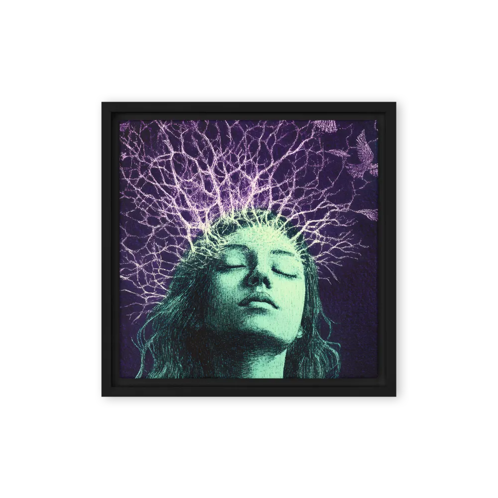 Whispers of Freedom | Canvas with Black Frame | 12″×12″