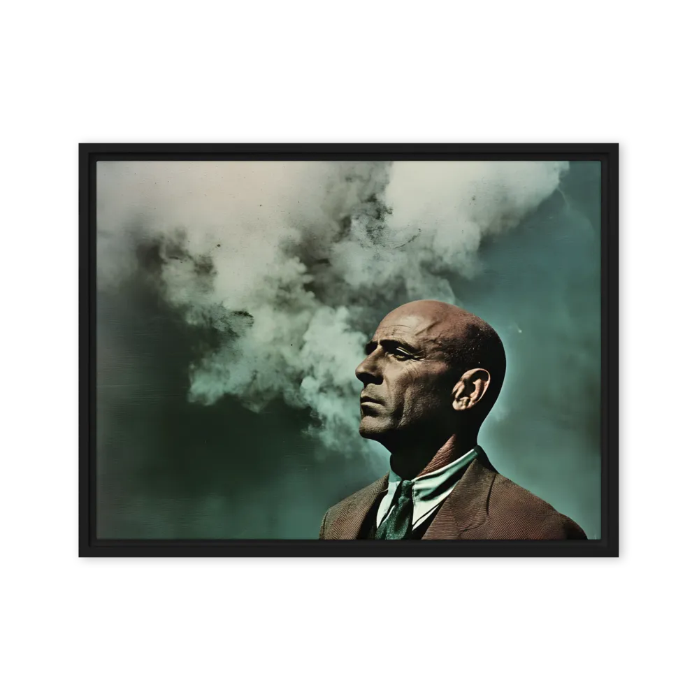 Clouded Thoughts | Canvas with Black Frame | 18″×24″