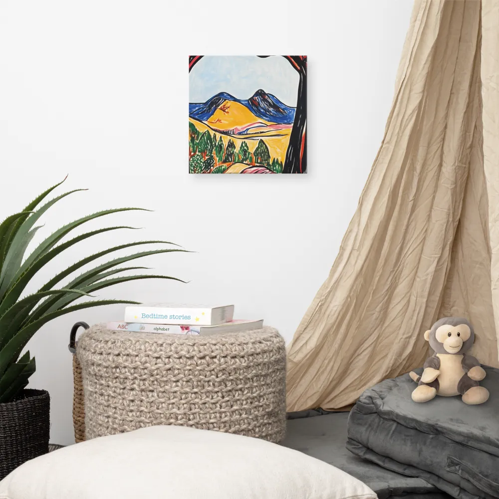 Vibrant Nature's Embrace | Canvas | 12″×12″