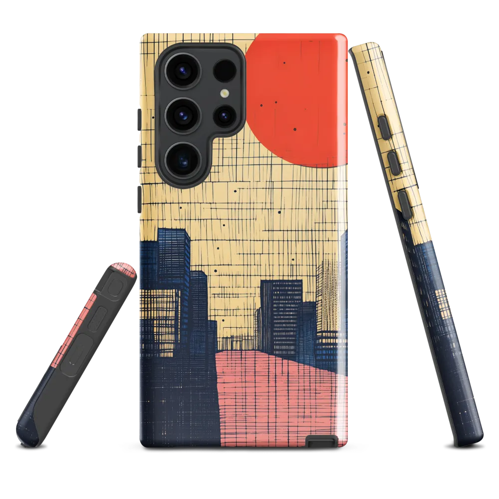 Urban Echoes: A Minimalist Cityscape