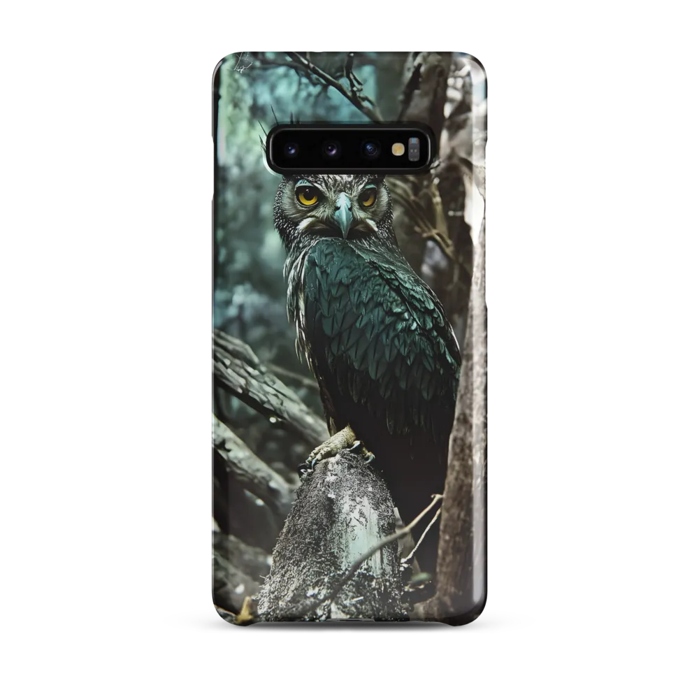 Whispers of the Forest: The Owl's Vigil | Phone Case |  S10 Plus | Snap Case | Glossy