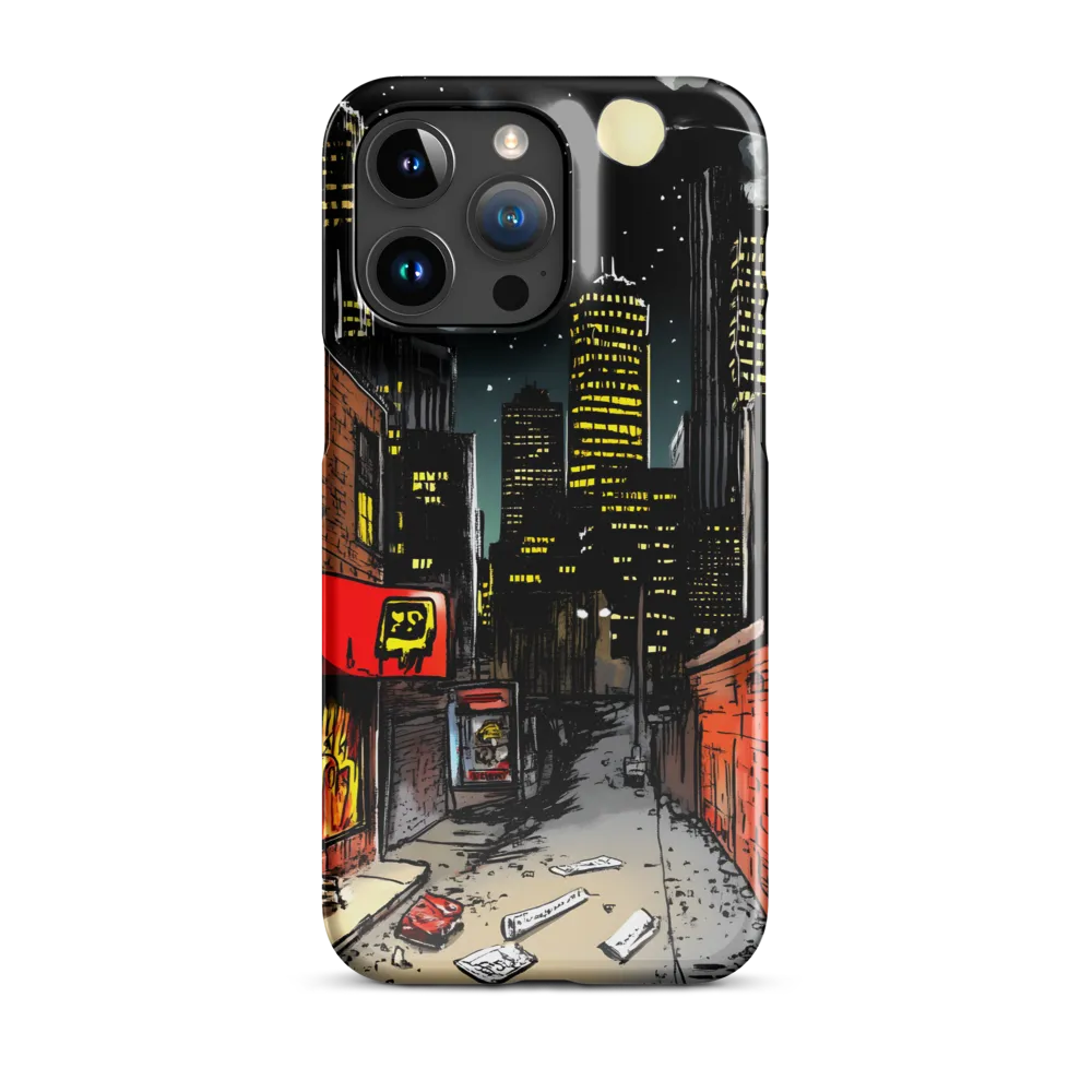Nocturnal Cityscape: The Hidden Alley | Phone Case |  15 Pro Max | Snap Case | Glossy